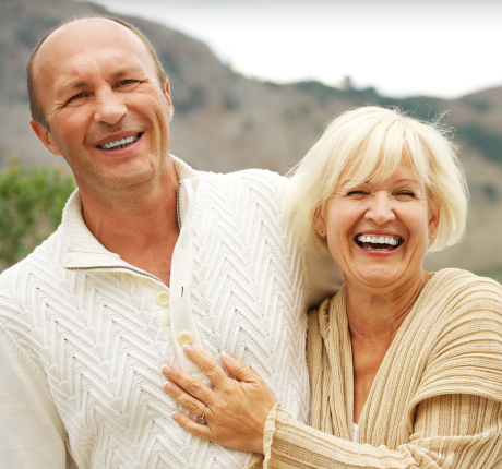 Happy senior couple enjoying time together, representing peace of mind through aged care planning